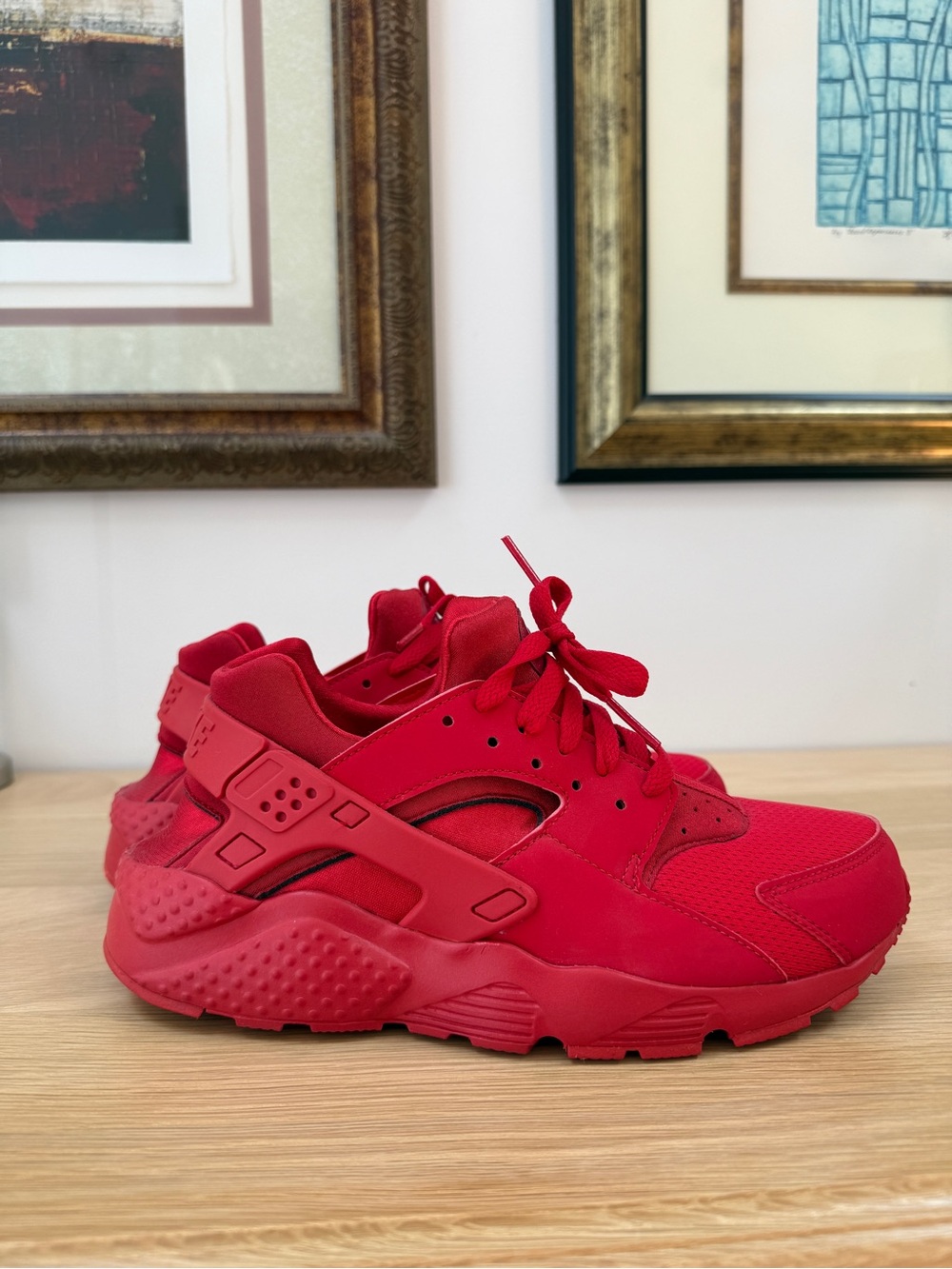 Nike Red Athletic Sneakers | Youth 7 | Fits Women's 7